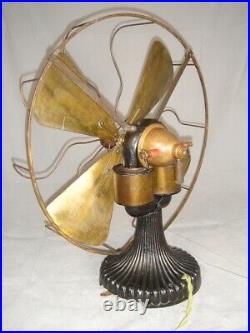 Circa 1897 16 Peerless Bipolar Fan Runs Great. Rare Fan
