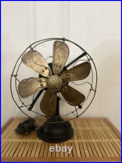 Circa 1914 16 6 blade GE SMY Desk Fan