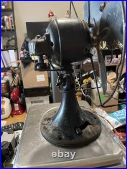 Circa 1917 4 Blade Emerson 8 Oscillating Desk Fan WORKING