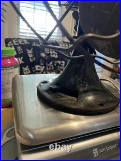 Circa 1917 4 Blade Emerson 8 Oscillating Desk Fan WORKING