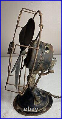 Circa 1920's Antique Kelmet Busy B (Bee) 10 Oscillating Electric Fan Working