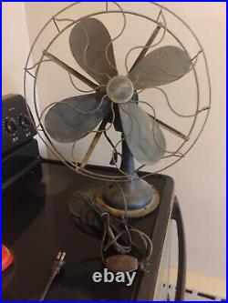 Classic Large Antique Westinghouse Oscillating Multi Speed Fan