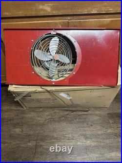 Comfy Aire Red Window Fan Mid Century Works Fan Swivels