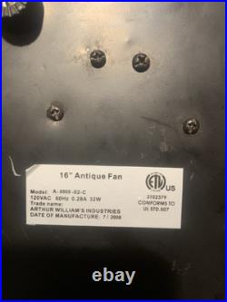 Custom Antique Replica Working Nationwide Store Prop 16 4 Blade Fan 2008 USA