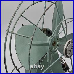 Diehl D10 AJ17 Oscillating Desk Fan 4 Blade Tilt Head MCM Retro Vintage Working
