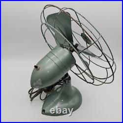 Diehl D10 AJ17 Oscillating Desk Fan 4 Blade Tilt Head MCM Retro Vintage Working