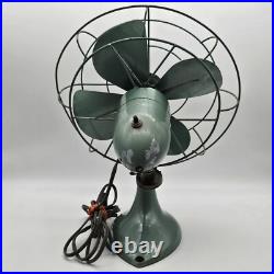 Diehl D10 AJ17 Oscillating Desk Fan 4 Blade Tilt Head MCM Retro Vintage Working