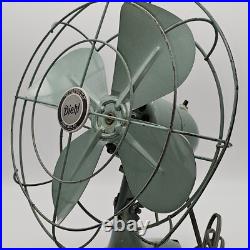 Diehl D10 AJ17 Oscillating Desk Fan 4 Blade Tilt Head MCM Retro Vintage Working