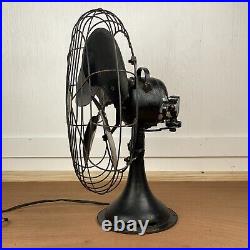 Diehl Oscillating Singer Fan Model 16 Blade D16912 RUNS VIDEO