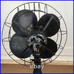 Diehl Oscillating Singer Fan Model 16 Blade D16912 RUNS VIDEO