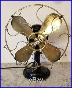 EARLY 1900's Antique WESTINGHOUSE FAN, 12 Blade, Alternating Current, WORKS
