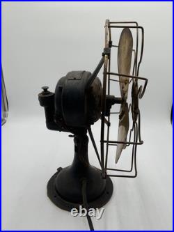 Early 1900's WESTINGHOUSE ELECTRIC CO. 12 BRASS BLADE FAN OSCILLATING 3 SPEED