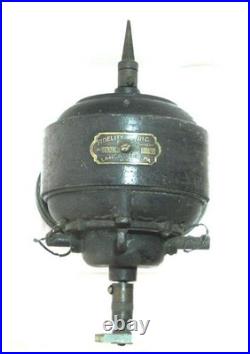 Early 1900s Antique Fidelity Electric Company Motor Fan Brass - Runs