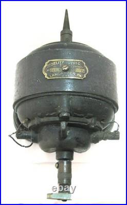 Early 1900s Antique Fidelity Electric Company Motor Fan Brass - Runs