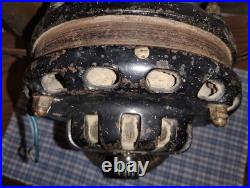 Early 1900s Unrestored G. E. Electric Fan 12 Brass Blade & Damage Cage Work