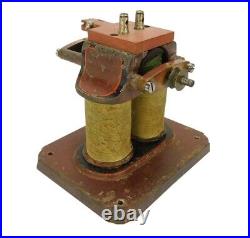 Early Antique Electric Original Burgundy Bipolar Motor Toy