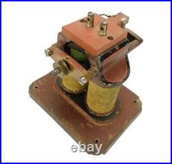 Early Antique Electric Original Burgundy Bipolar Motor Toy
