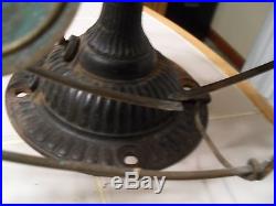 Early Emerson 1510 brass blade brass cage antique electric fan
