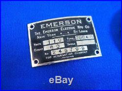 Emerson 10 InchType 29645 Antique Electric Brass Blade Fan Restored