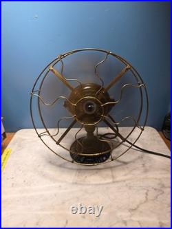 Emerson 1510 Trunnion Mount Fan Circa Pat 1901 Brass Cage Blade