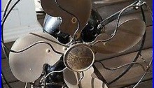 Emerson Antique Fan 9 Brass Blade Model 26645 (1920-22) Needs new cord
