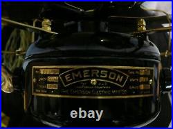 Emerson Electric12 Fan 1510 Circa 1906-09 2 Speed Restored