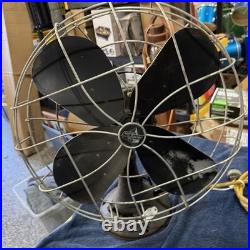 Emerson Electric 79648-AP-G Vintage Black Metal USVA Fan 115V 4-Blade 1950
