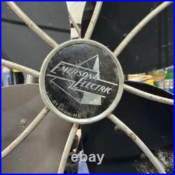 Emerson Electric 79648-AP-G Vintage Black Metal USVA Fan 115V 4-Blade 1950