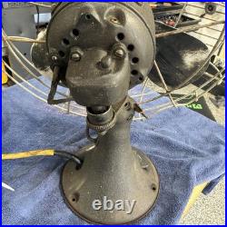 Emerson Electric 79648-AP-G Vintage Black Metal USVA Fan 115V 4-Blade 1950