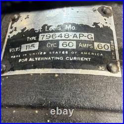 Emerson Electric 79648-AP-G Vintage Black Metal USVA Fan 115V 4-Blade 1950