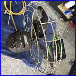 Emerson Electric 79648-AP-G Vintage Black Metal USVA Fan 115V 4-Blade 1950