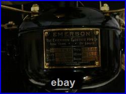Emerson Electric Fan 9 Nicely Restored Circa 1914 Type 19645 Non-osc