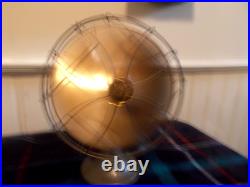Emerson Golden Jubilee 10 Inch Brass Bades Oscillating Fan 1940s Restored