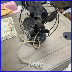Emerson Jr Oscillator Antique Fan 8in Cast Iron Base Works (10 patented)