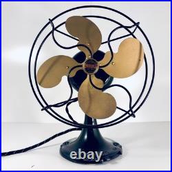 Emerson Junior Vintage Desk Table Fan Circa Late 1930s Works