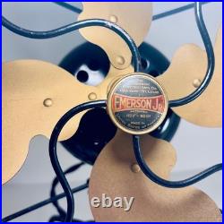 Emerson Junior Vintage Desk Table Fan Circa Late 1930s Works