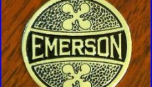 Emerson Medallion Keychain Fob Antique Electric Fan Brass