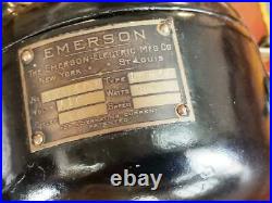 Emerson Type 19644, 8 inch Brass Blade/Cage Fan, The Parker Circa 1915, works