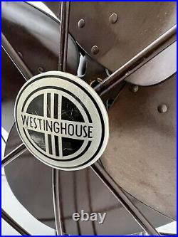 Excellent 16 Working 1930s Art Deco Westinghouse 16-Q-3 Desk Fan Darth Vader