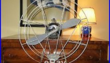 Extremely Rare Antique Knight Gibson Whirlwind Propeller Fan Spirit of St Louis