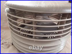 FRIGID cool'n comfy OTTOMAN MID CENTURY Floor FAN Side Table, Tested FRIGID cool'n comfy OTTOMAN MID CENTURY Floor FAN Side Table, Tested