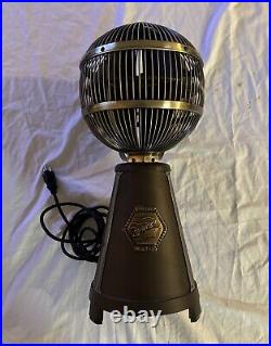 Fanimation Fargo Fan Desktop Table Bronze Round Ball 360 Globe Art Deco Style
