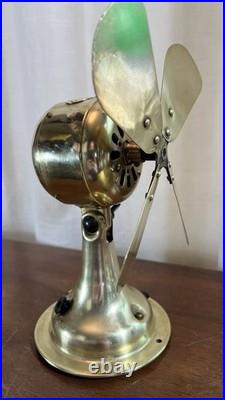 Fort Wayne Electric Works Woods System Solid Brass Antique Electric Fan FWEW