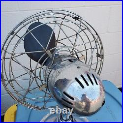 Fresh'nd Aire Chrome Deco Circulator Fan Model 14 21 Works Great