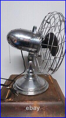 Fresh'nd Aire Chrome Deco Circulator Fan in Excellent Condition Model 14 21