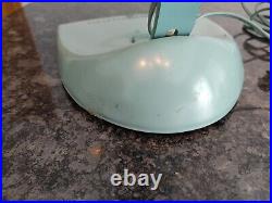 GENERAL ELECTRIC 2 SPEED OSCILATING FAN F15S125 TEAL BLUE GREEN 1950's GENERAL ELECTRIC 2 SPEED OSCILATING FAN F15S125 TEAL BLUE GREEN 1950's