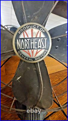 GENERAL MOTORS DELCO Antique/vintage Electric Fan Northeast Model 1012