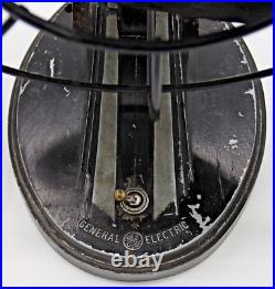 GE 1930's Bullet nose Art Deco desk fan working condition antique modernist