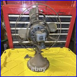 GE Antique 4-Blade Metal Electric Table/Desk Fan Black Vintage Collectible