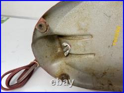 GE Vintage 10 Fan Red 4 Metal Blades Tested Working